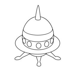 ぬりえページ: UFO (キャラクター) #103473 - 無料の印刷可能なぬりえページ