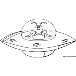 ぬりえページ: UFO (キャラクター) #103474 - 無料の印刷可能なぬりえページ