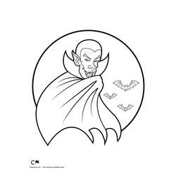 ぬりえページ: 吸血鬼 (キャラクター) #85921 - 無料の印刷可能なぬりえページ
