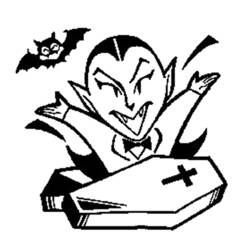 ぬりえページ: 吸血鬼 (キャラクター) #86011 - 無料の印刷可能なぬりえページ