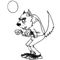ぬりえページ: 人狼 (キャラクター) #100004 - 無料の印刷可能なぬりえページ