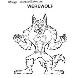 ぬりえページ: 人狼 (キャラクター) #100007 - 無料の印刷可能なぬりえページ
