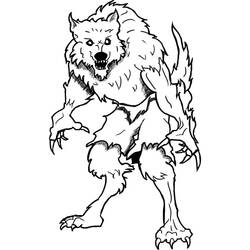 ぬりえページ: 人狼 (キャラクター) #100015 - 無料の印刷可能なぬりえページ