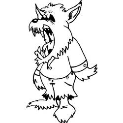 ぬりえページ: 人狼 (キャラクター) #100024 - 無料の印刷可能なぬりえページ