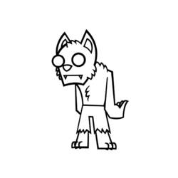 ぬりえページ: 人狼 (キャラクター) #100028 - 無料の印刷可能なぬりえページ