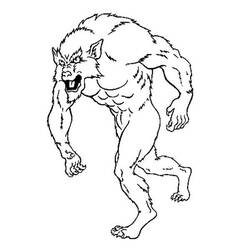 ぬりえページ: 人狼 (キャラクター) #100049 - 無料の印刷可能なぬりえページ