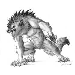 ぬりえページ: 人狼 (キャラクター) #100075 - 無料の印刷可能なぬりえページ