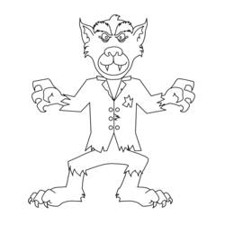 ぬりえページ: 人狼 (キャラクター) #99994 - 無料の印刷可能なぬりえページ