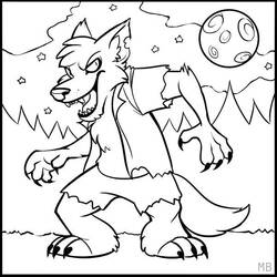 ぬりえページ: 人狼 (キャラクター) #99995 - 無料の印刷可能なぬりえページ