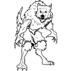 ぬりえページ: 人狼 (キャラクター) #99997 - 無料の印刷可能なぬりえページ