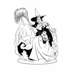 ぬりえページ: 魔女 (キャラクター) #108168 - 無料の印刷可能なぬりえページ