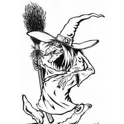 ぬりえページ: 魔女 (キャラクター) #108194 - 無料の印刷可能なぬりえページ