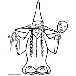 ぬりえページ: 魔女 (キャラクター) #108210 - 無料の印刷可能なぬりえページ