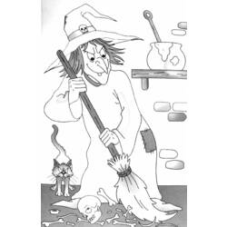 ぬりえページ: 魔女 (キャラクター) #108219 - 無料の印刷可能なぬりえページ