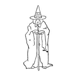 ぬりえページ: 魔女 (キャラクター) #108221 - 無料の印刷可能なぬりえページ