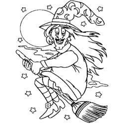 ぬりえページ: 魔女 (キャラクター) #108298 - 無料の印刷可能なぬりえページ
