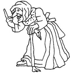 ぬりえページ: 魔女 (キャラクター) #108364 - 無料の印刷可能なぬりえページ