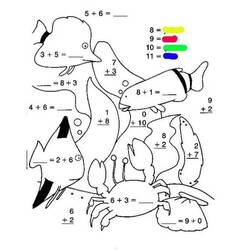 ぬりえ: 足し算マジック塗り絵 - 無料の印刷可能なぬりえページ