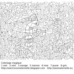 ぬりえ: 数字で塗り絵 - 無料の印刷可能なぬりえページ