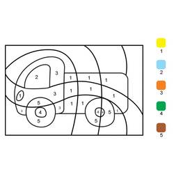 ぬりえ: 2年生マジック塗り絵 - 無料の印刷可能なぬりえページ