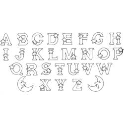 ぬりえ: アルファベット - 無料の印刷可能なぬりえページ
