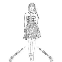 ぬりえ: 少女 - 無料の印刷可能なぬりえページ