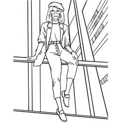 ぬりえ: 10代の女の子 - 無料の印刷可能なぬりえページ