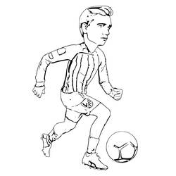 ぬりえ: Antoine Griezmann - 無料の印刷可能なぬりえページ