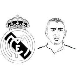 ぬりえ: Karim Benzema - 無料の印刷可能なぬりえページ