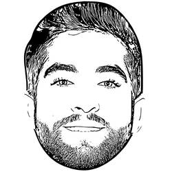 ぬりえ: Kendji Girac - 無料の印刷可能なぬりえページ
