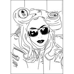 ぬりえページ: Lady Gaga (有名人) #123953 - 無料の印刷可能なぬりえページ