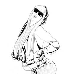ぬりえページ: Lady Gaga (有名人) #123954 - 無料の印刷可能なぬりえページ