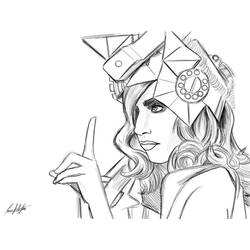ぬりえ: Lady Gaga - 無料の印刷可能なぬりえページ