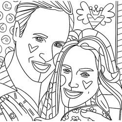 ぬりえ: Romero Britto - 無料の印刷可能なぬりえページ