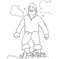 ぬりえ: 巨人 - 無料の印刷可能なぬりえページ