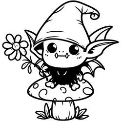 ぬりえ: ゴブリン - 無料の印刷可能なぬりえページ
