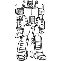 ぬりえ: ロボット - 無料の印刷可能なぬりえページ