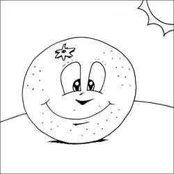 ぬりえ: オレンジ - 無料の印刷可能なぬりえページ