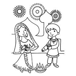 ぬりえ: インド - 無料の印刷可能なぬりえページ