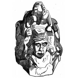ぬりえページ: アステカ神話 (神々と女神) #111536 - 無料の印刷可能なぬりえページ