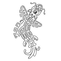 ぬりえページ: アステカ神話 (神々と女神) #111652 - 無料の印刷可能なぬりえページ