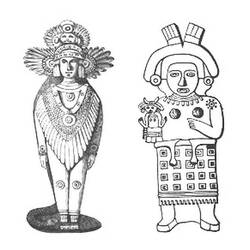 ぬりえページ: アステカ神話 (神々と女神) #111655 - 無料の印刷可能なぬりえページ