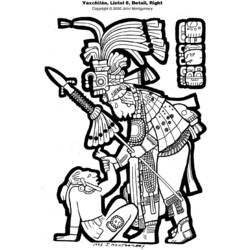 ぬりえページ: アステカ神話 (神々と女神) #111662 - 無料の印刷可能なぬりえページ