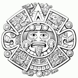 ぬりえページ: アステカ神話 (神々と女神) #111714 - 無料の印刷可能なぬりえページ
