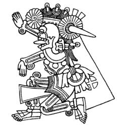 ぬりえページ: アステカ神話 (神々と女神) #111742 - 無料の印刷可能なぬりえページ