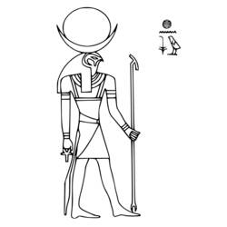 ぬりえページ: エジプト神話 (神々と女神) #111127 - 無料の印刷可能なぬりえページ