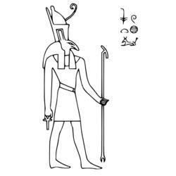 ぬりえページ: エジプト神話 (神々と女神) #111130 - 無料の印刷可能なぬりえページ