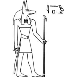 ぬりえページ: エジプト神話 (神々と女神) #111132 - 無料の印刷可能なぬりえページ