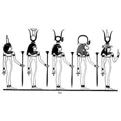 ぬりえページ: エジプト神話 (神々と女神) #111135 - 無料の印刷可能なぬりえページ