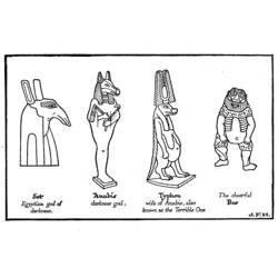 ぬりえページ: エジプト神話 (神々と女神) #111143 - 無料の印刷可能なぬりえページ
